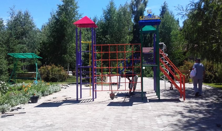Детская игровая площадка в пансионате